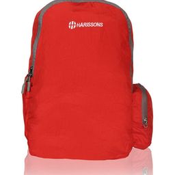 Harissons Unisex Red Solid Backpack-3