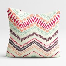 STITCHNEST Teal & Yellow Set of 5 Geometric Printed 18" X 18" Square Cushion Covers image 5