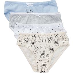 KIABI Kids Pack of 4 Printed Pure Cotton Basic Briefs-27