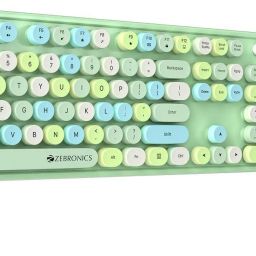 ZEBRONICS Zeb-Companion 300 Wireless Standard Desktop Keyboard Compatible with Desktop, Laptop, Mac Zeb-Companion 300 Wireless Keyboard with Retro Keys-9