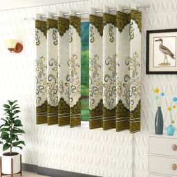 150 cm (5 ft) Polyester Semi Transparent Window Curtain (Pack Of 2)-image-15