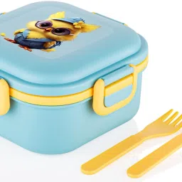 Cartoon Image 2 Layer 4 Section Kids/School/College/Office Lunch Box 1 Containers Lunch Box-image-2