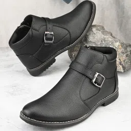 Roadster Men Ankle Length Zipper Boots Boots For Men-21