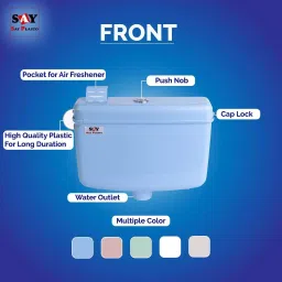 say Flush Tank for Toilet with 10 Ltr Water Capacity/Flushing Cistern for Bathroom Single Flush Tank image 4