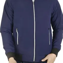 TopQore Solid Men Wind Cheater-image-7