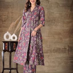 Women Viscose Rayon Kurta Pant Set-image-99