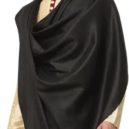 Kashmiri queen Wool Self Design Men Shawl-picture-4