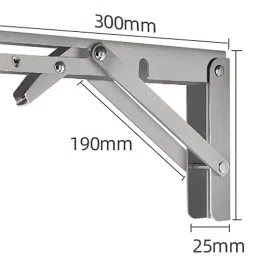 bolt folding shelf table brackets 25.4 Shelf Bracket image 2