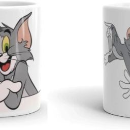 Tom And Jerry Printed White Coffe Ceramic Coffee Mug-image-9