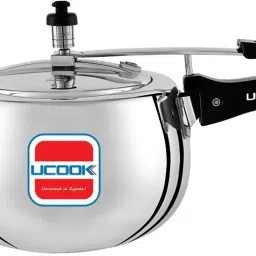 By United Ekta Engg. Silvo Plus 5 Litre Aluminium Inner Lid 5 L Induction Bottom Pressure Cooker-image-5