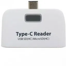 Triangle Ant Type™ C to USB + Card Reader Connection Kit Card Reader (White) Card Reader-34