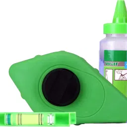 wulf Chalk Line Reel Set for Carpenter, Brick Layer Leveller with Marker Pencil Non-magnetic Line Level image 2