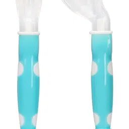 BPA Free Baby Angular Self Feeding Spoons Set With Silicone Tip- Polypropylene, Silicone-picture-11