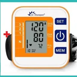 rsc healthcare Morepen BP 200 Bp Monitor Blood Pressure Monitor With Latest Technology ( Made In India ) With Digital Thermometer Dr. Morepen 14 WITH Rsc Healthcare Adaptor Bp Monitor-image-24