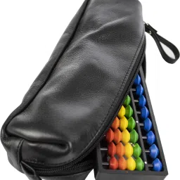Abacus Math Learning Kit for Kids 13 Rod Multicolor with Square Pouch -Black-15
