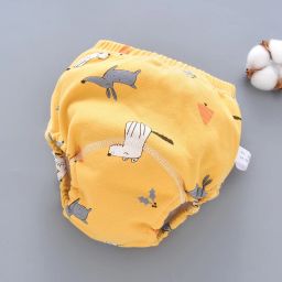 Baby Boys & Girls Breathable Soft Cotton Cartoon Diaper(Reusable-150time)-21