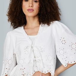 max Casual Regular Sleeves Solid Women White Top-picture-29