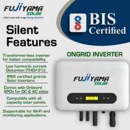 fujiyama 2.5 kW On-Grid Solar Inverter | Transformerless | High MPPT Efficiency 99% Net Meter Compatible | IP65 Certified | Remote Monitoring Modified Sine Wave Inverter image 5