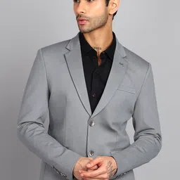 killer Men Solid Single Breasted Casual Blazer-picture-4