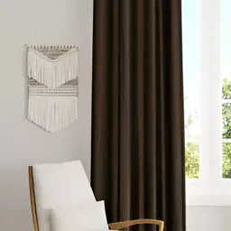 213 cm (7 ft) Polyester Room Darkening Door Curtain Single Curtain-3