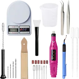 Resin Art Tool Kit DIY Resin Art Kit for Beginners Measuring Cup, Scale and More-27