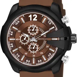crestello Brown Silicone Strap Analog Watch - For Men CR-DSL042-BRWN-picture-21