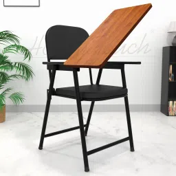 Folding Study Chair | 2 Year Warranty | With Tablet | Cotton Study Folding Chair-24