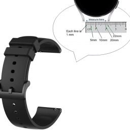 Priavy Smart watch band strap belt 22mm for ladies/Mens smartwatch band Silicon( black) 22 mm Silicone Watch Strap-1