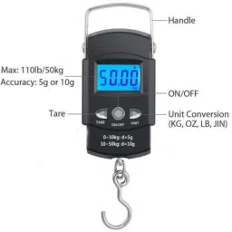 SHREESHAYAMTRADER Digital Hanging Weight Scale (10 g-50 Kg, Multicolour) Hangingscale10007 Weighing Scale-1