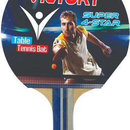 SUPER Tournament Table Tennis Racquet 4 Star Blue Table Tennis Racquet-image-4