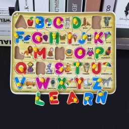 3D Alphabet Puzzles with Pictures Educational Learning ABC Letters Puzzle Board-17