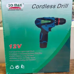 shiv store ZO MAX-12V 12V Reversible Variable Speed Screwdriver Double with 30 pcs Tool Kit Cordless Drill Machine Battery Operated Collated Screw Gun image 2