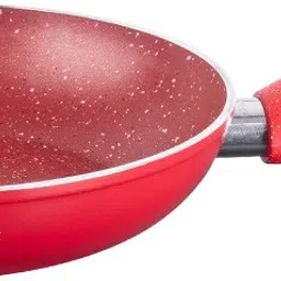 Granite Fry Pan 24cm - Red Fry Pan 24 cm diameter 1.8 L capacity-8