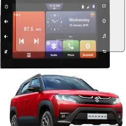 Zealsy Impossible Screen Guard for Compatible For MARUTI SUZUKI BREZZA VXI ZXI 7 Inch Infotainment System Touch Screen Guard Protector Accessories-13
