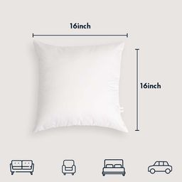 Seevo Set of 2 White Square Cushion Insert image 5