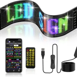 RGB Full Color Emoji Picture LED Car Display Wire Connection Car Fancy Lights Combo-20