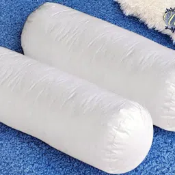 Round Microfibre Solid Bolster Pack of 2-image-87