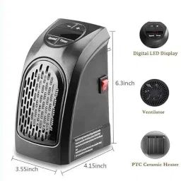 je export 400W Heater with Temperature Controller up to 32 Degree Auto Shut off 1-12 hour Fan Room Heater image 4