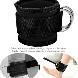 Heavy D Ring Padded Ankle Band for Gym Workout Ankle Support-image-86