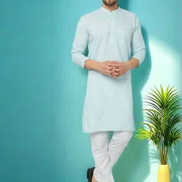 LEMONX Men Regular Kurta with Pyjamas-23