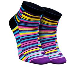 Papa Socks Unisex Striped Anti Bacterial Calf-Length Socks-32
