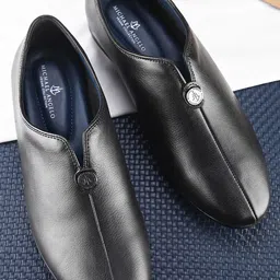 MICHAEL ANGELO Men Leather Formal Slip-Ons-image-18