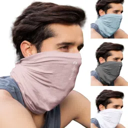 Unisex Anti Microbial Super Soft & Comfort Fit, Breathable Multipurpose Headband, Face Mask for Dust Protection Men Solid Bandana-image-11