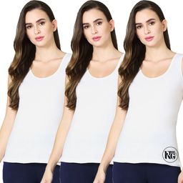rapid garments Women White Camisole-picture-26