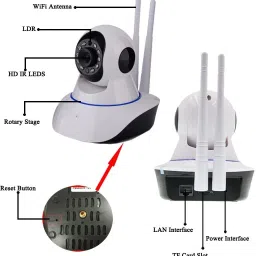 OSQD WiFi CCTV Camera with Bluetooth | Night Vision | Two-Way Communication Security Camera image 3