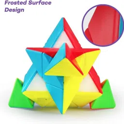authfort Pyramid Pyraminx Triangle & 2x2 High Speed Cube set image 4