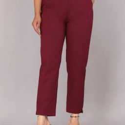 Women Regular Fit PURPLE Pure Cotton pant palazo Women Pyjama-image-12