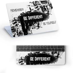 Galaxsia Be Different Top+Wrist Pad Vinyl Laptop Skin/Sticker/Cover for vinyl Laptop Skin Compatible for 17.3 inch-image-48