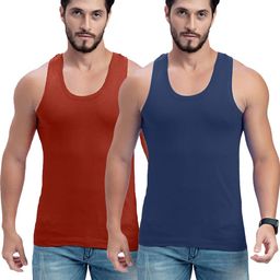 milton Pack of 2 100% Cotton Undershirt | Breathable & Comfortable Fit | Daily Wear | Pack of 2 Men Vest-picture-18