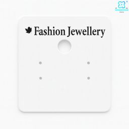 White Oxidized Earrings & Studs – Elegant Display on Card for Retail Greeting Card-image-79